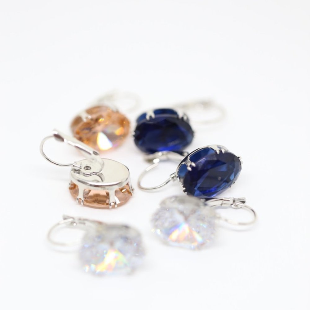 18k Gold Dipped White, Champagne or Blue Topaz - Picture 14 of 15
